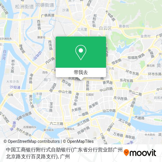 中国工商银行附行式自助银行(广东省分行营业部广州北京路支行百灵路支行)地图