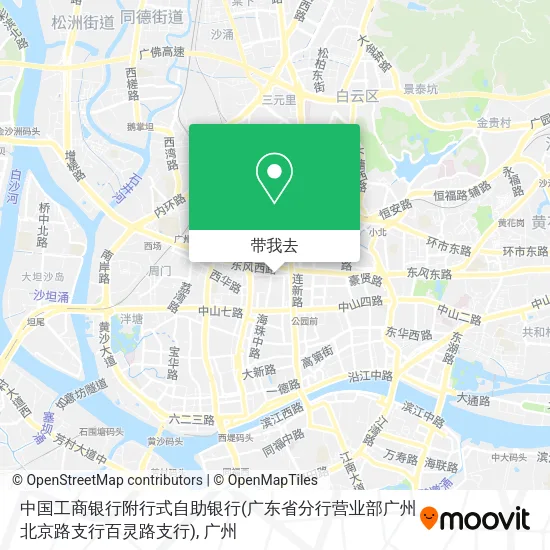 中国工商银行附行式自助银行(广东省分行营业部广州北京路支行百灵路支行)地图