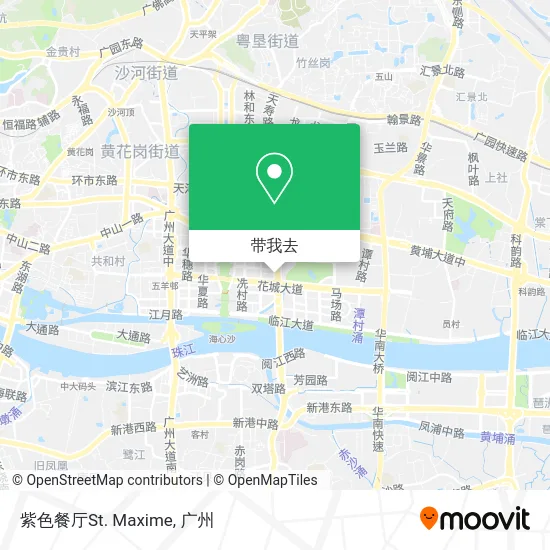 紫色餐厅St. Maxime地图