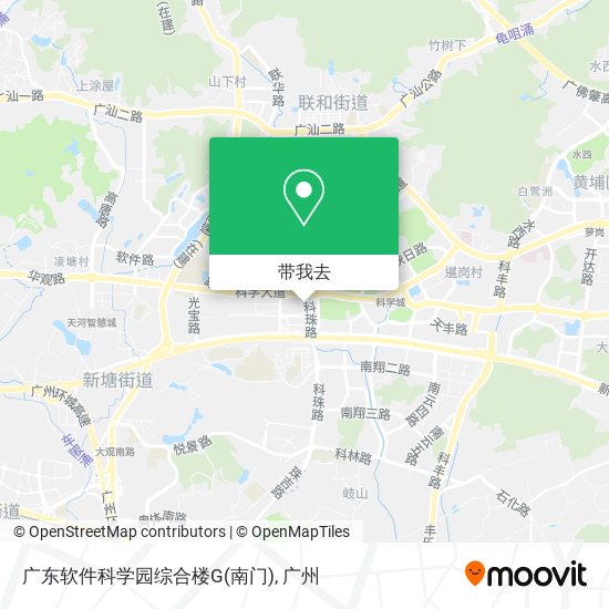 广东软件科学园综合楼G(南门)地图