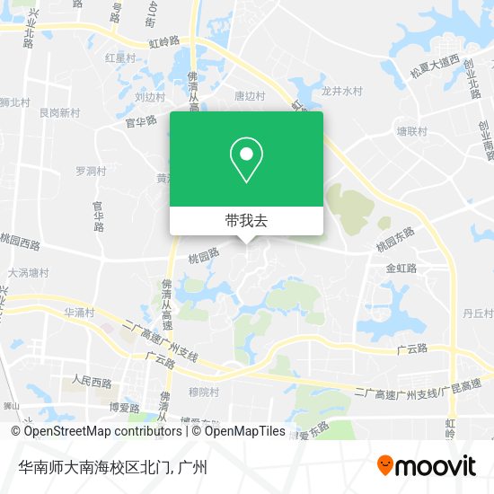 华南师大南海校区北门地图