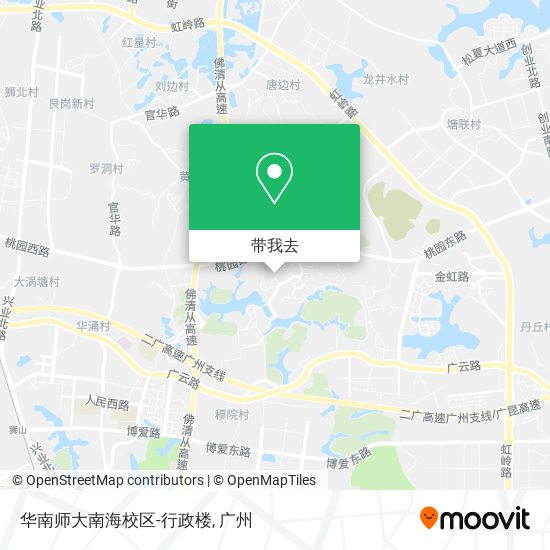 华南师大南海校区-行政楼地图