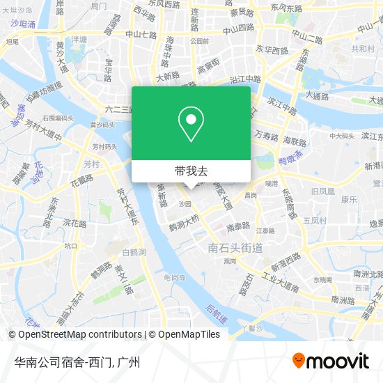 华南公司宿舍-西门地图