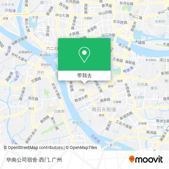 华南公司宿舍-西门地图
