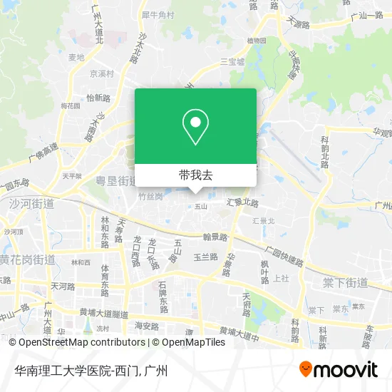 华南理工大学医院-西门地图