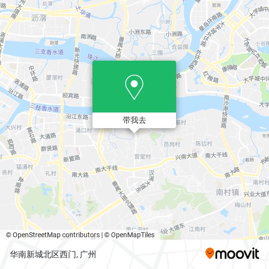 华南新城北区西门地图