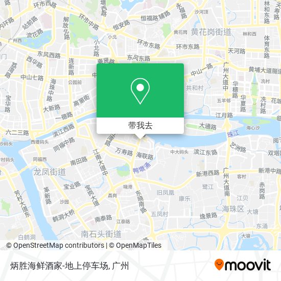 炳胜海鲜酒家-地上停车场地图