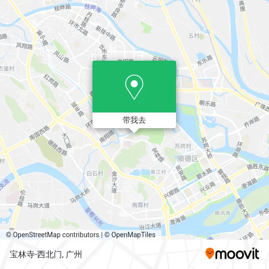 宝林寺-西北门地图