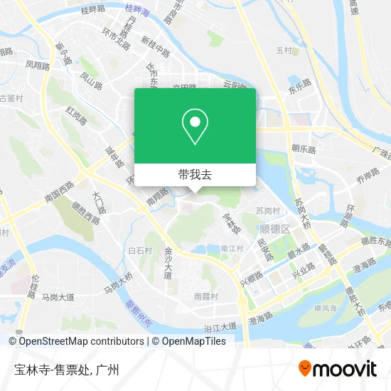宝林寺-售票处地图