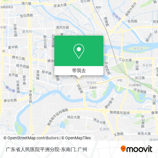 广东省人民医院平洲分院-东南门地图