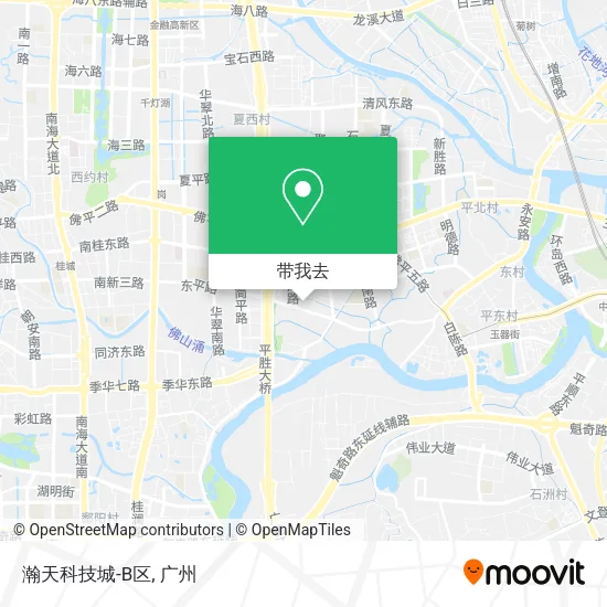 瀚天科技城-B区地图