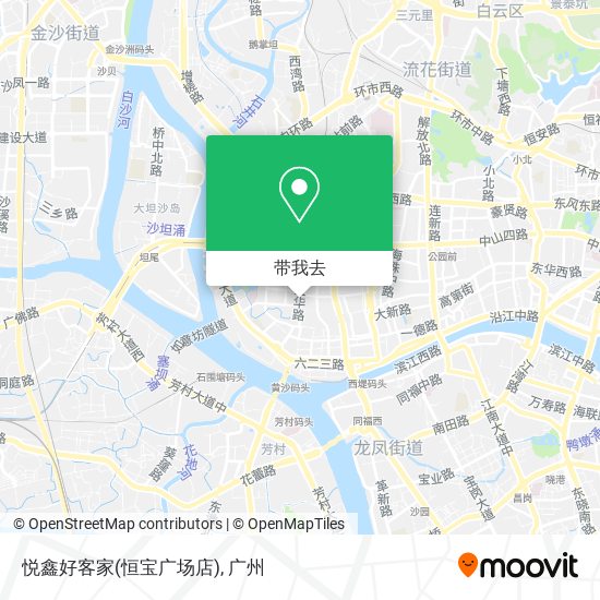 悦鑫好客家(恒宝广场店)地图