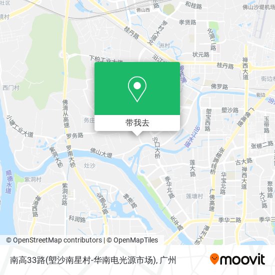 南高33路(塱沙南星村-华南电光源市场)地图