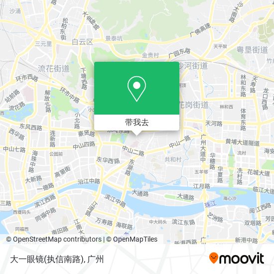 大一眼镜(执信南路)地图