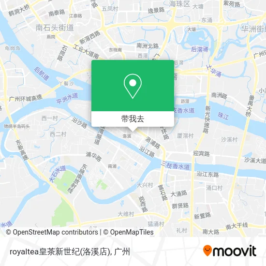 royaltea皇茶新世纪(洛溪店)地图