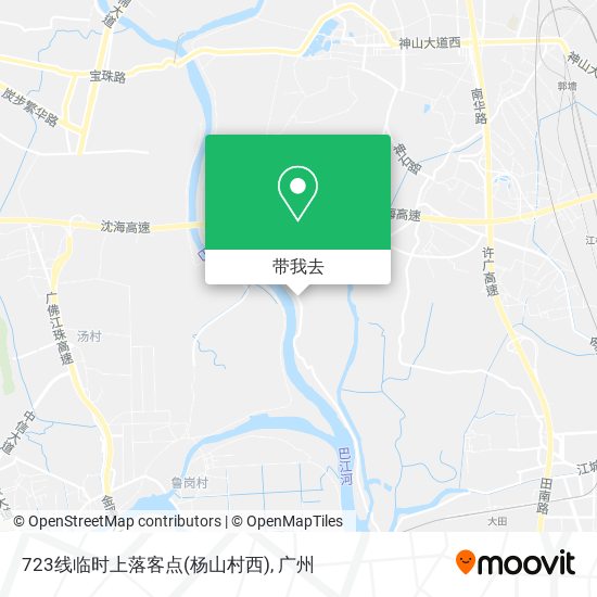 723线临时上落客点(杨山村西)地图