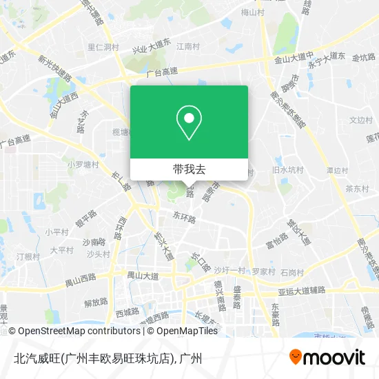 北汽威旺(广州丰欧易旺珠坑店)地图