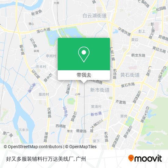 好又多服装辅料行万达美线厂地图