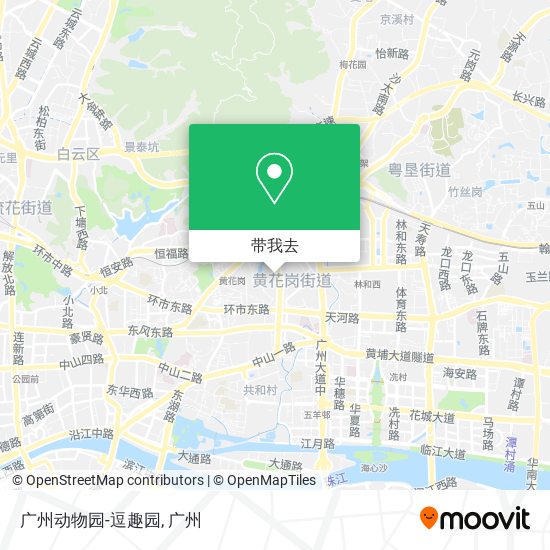 广州动物园-逗趣园地图