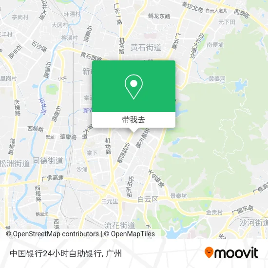 中国银行24小时自助银行地图