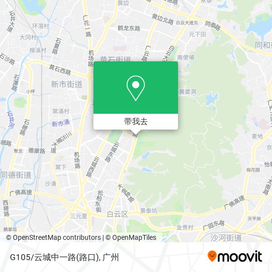 G105/云城中一路(路口)地图