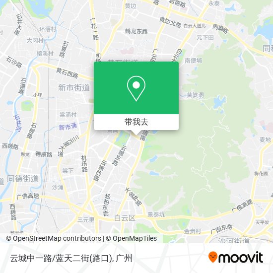 云城中一路/蓝天二街(路口)地图
