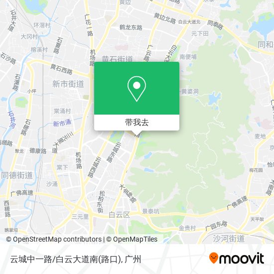 云城中一路/白云大道南(路口)地图