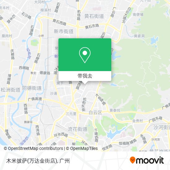 木米披萨(万达金街店)地图