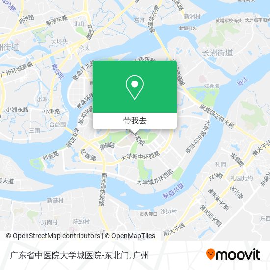广东省中医院大学城医院-东北门地图