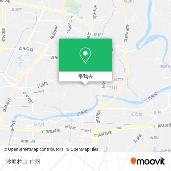 沙塘村口地图