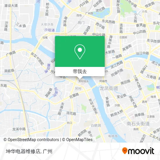 坤华电器维修店地图
