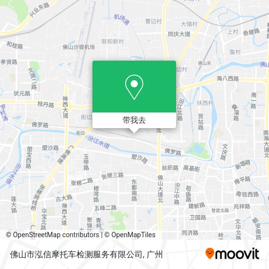 佛山市泓信摩托车检测服务有限公司地图