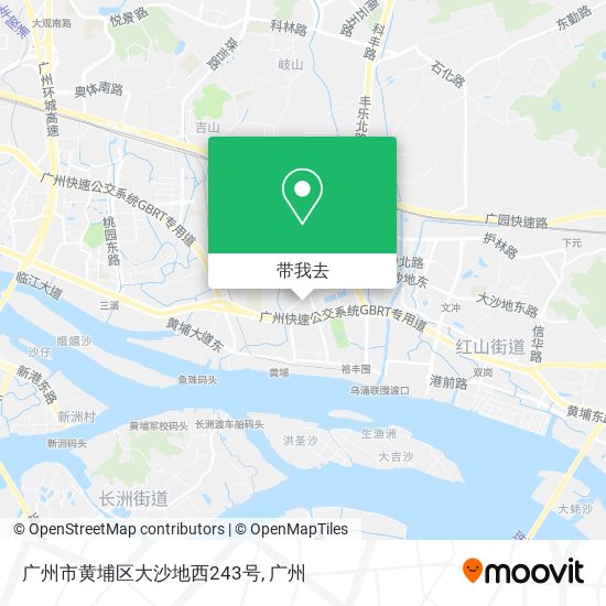 广州市黄埔区大沙地西243号地图