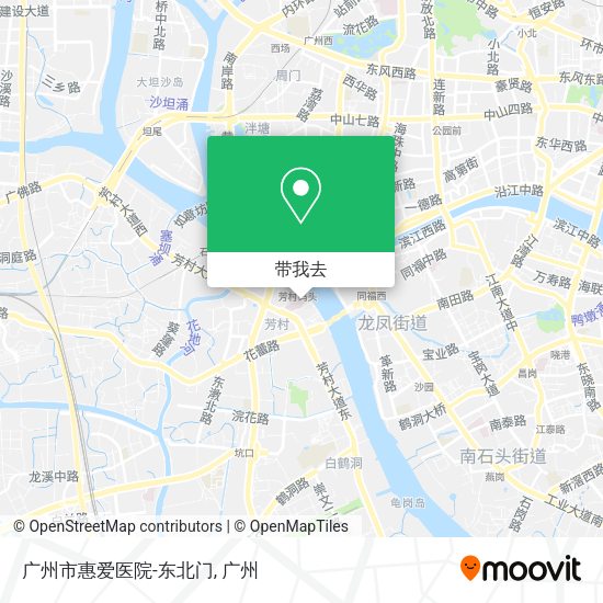 广州市惠爱医院-东北门地图