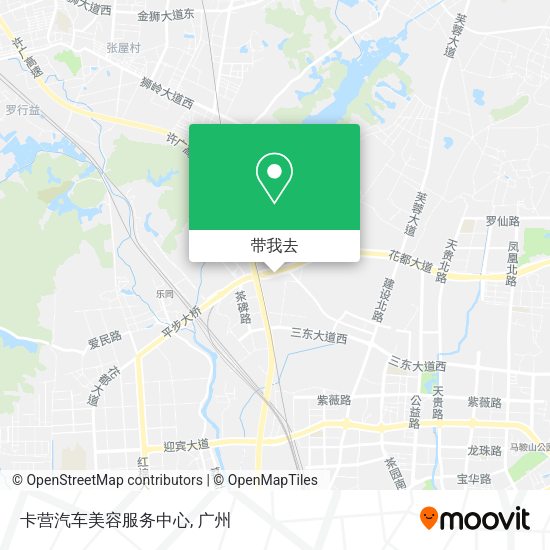 卡营汽车美容服务中心地图