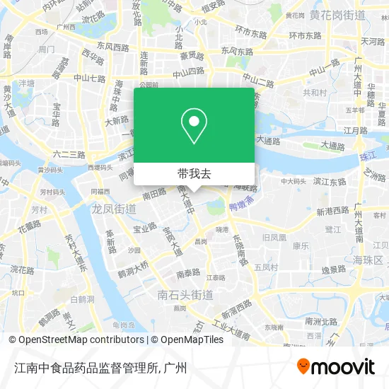 江南中食品药品监督管理所地图