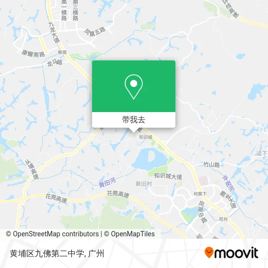 黄埔区九佛第二中学地图