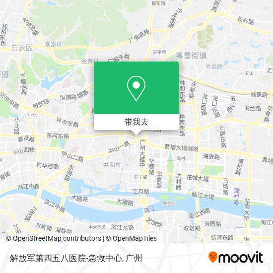 解放军第四五八医院-急救中心地图