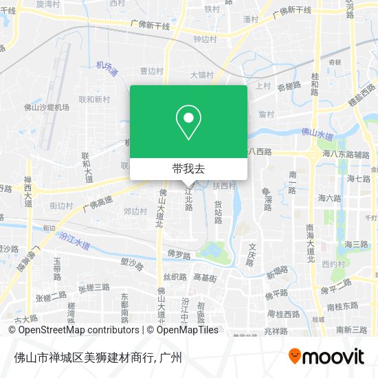 佛山市禅城区美狮建材商行地图
