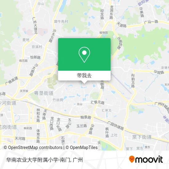 华南农业大学附属小学-南门地图