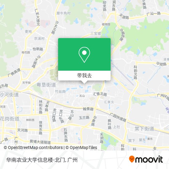 华南农业大学信息楼-北门地图