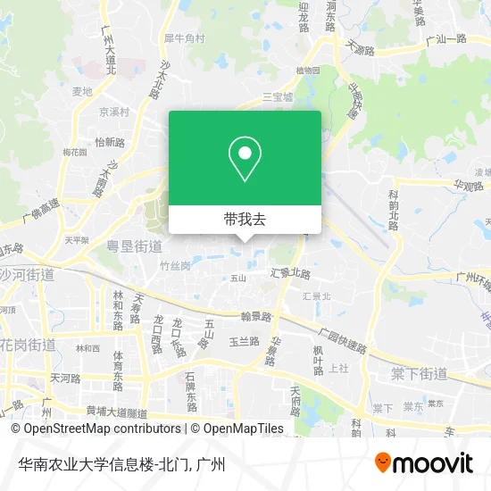 华南农业大学信息楼-北门地图