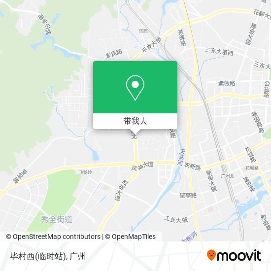 毕村西(临时站)地图
