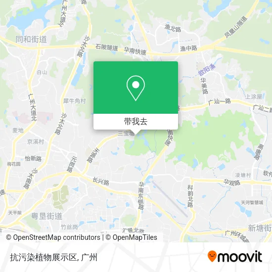 抗污染植物展示区地图