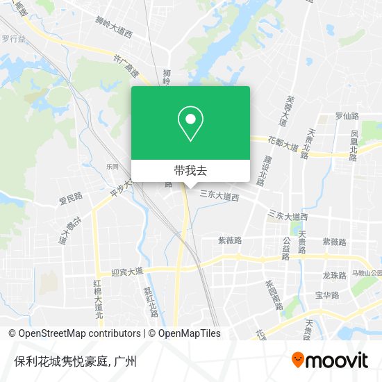 保利花城隽悦豪庭地图