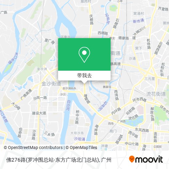 佛276路(罗冲围总站-东方广场北门总站)地图