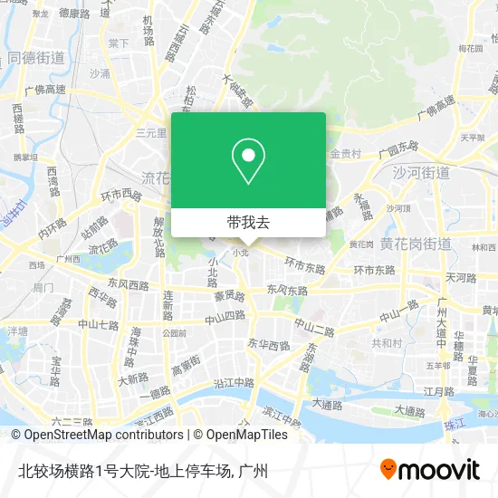 北较场横路1号大院-地上停车场地图