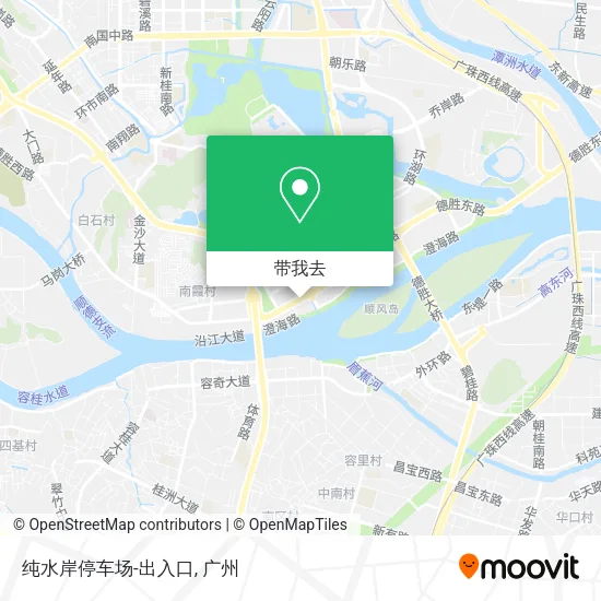纯水岸停车场-出入口地图