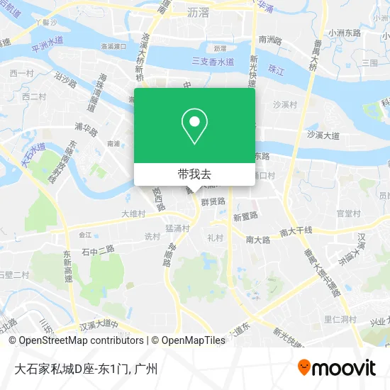 大石家私城D座-东1门地图