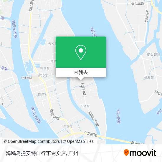 海鸥岛捷安特自行车专卖店地图